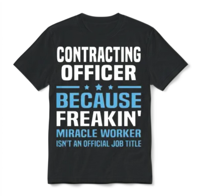 Contracting Officer Unisex T-Shirt - Black