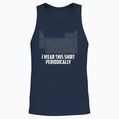 Periodensystem I Wear This Periodically Rock Grace Chemistry Unisex Tank Top - Navy