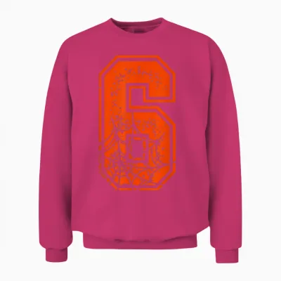 Number 6 67 Meme Halloween Pumpkin Costume Matching Group Unisex Sweatshirt - Heliconia