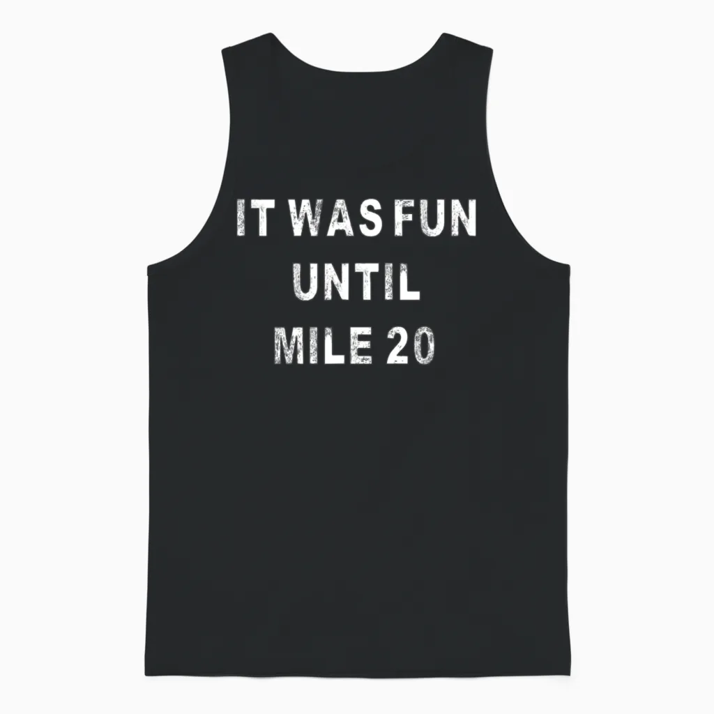 262 Marathon Finisher Funny Marathoner Running Unisex Tank Top in Black