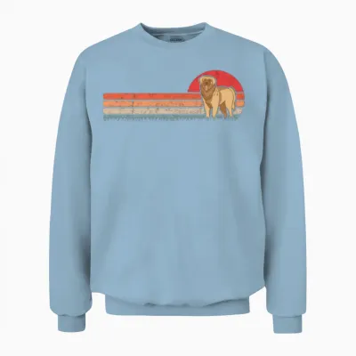 Leonberger Retro Unisex Sweatshirt - Light Blue