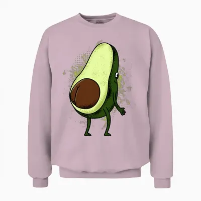 Funny Avocado Gift Unisex Sweatshirt - Light Pink
