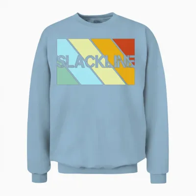 Slackline Retro Unisex Sweatshirt - Light Blue