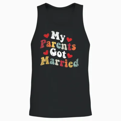 Meine Eltern Haben Geheiratet, Hochzeit, Verlobung, Verlobtes Paar Unisex Tank Top - Black