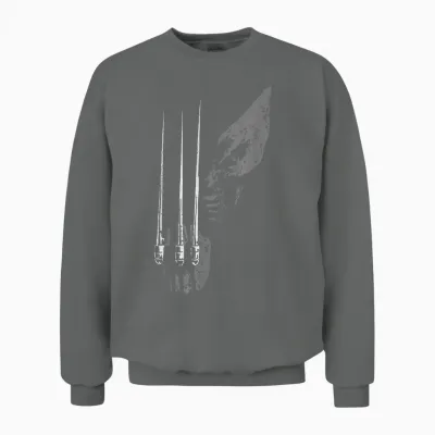 Marvel X-Men Wolverine Wild Side Distressed Face Shot Unisex Sweatshirt - Graphite Heather