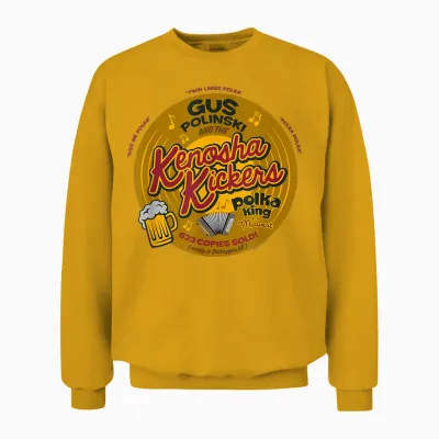 Home Alone Christmas Gus Polinski Kenosha Kickers Polka King Unisex Sweatshirt - Gold