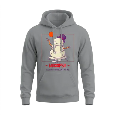 Snowman Melt Cartoon Art Unisex Hoodie - Sport Grey