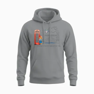 Paddington Young Bears Leitfaden Für Kinder Auf Der London Tower Bridge Unisex Hoodie - Sport Grey