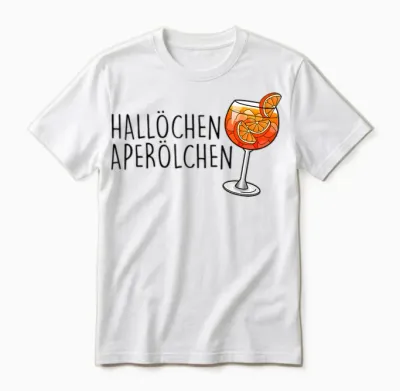 Official Spritz Club Fun I New!!! T-Shirt with German Text, White Unisex T-Shirt - White