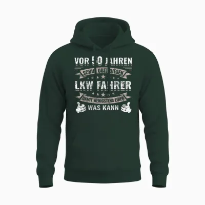 50 Jahre Fernfahrer Trucker Lkw Fahrer Geburtstag Unisex Hoodie - Forest