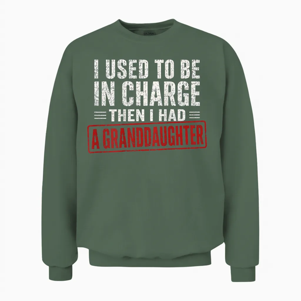 (on Back) Unisex Sweatshirt in Military Green