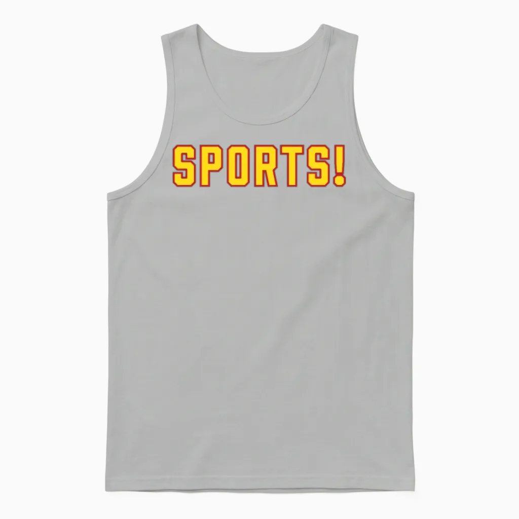 Funny Sports Unisex Tank Top in Ash