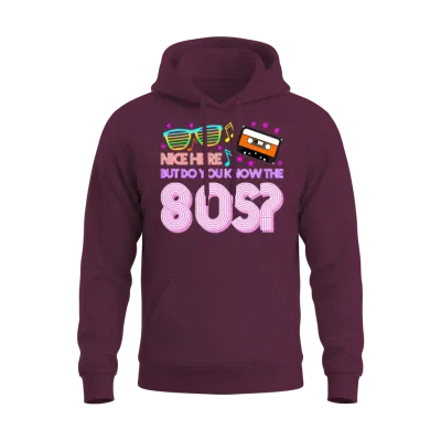 1980 Retro 80s Unisex Hoodie - Maroon