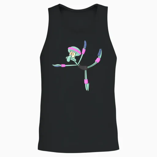 Mademark X Spongebob Squarepants - Spongebob Squidward Ballerina Unisex Tank Top - Black
