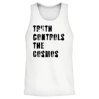 Truth Controls the Cosmos Unisex Tank Top - White – 2