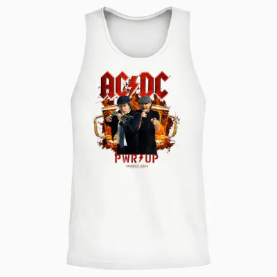 Ac/dc Pwr Up München 2024 Unisex Tank Top - White