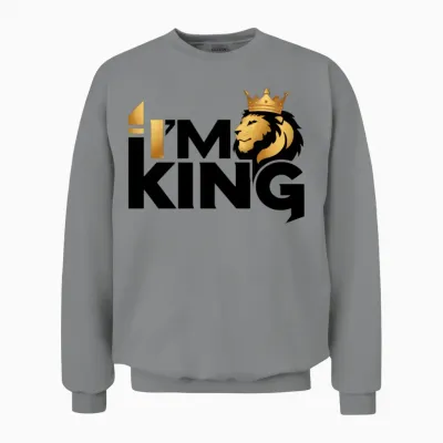 I'm King Unisex Sweatshirt - Sport Grey