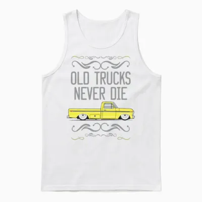 Old Trucks Tampico Yellow Unisex Tank Top - White