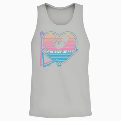 Obgyn Retro Unisex Tank Top - Ash