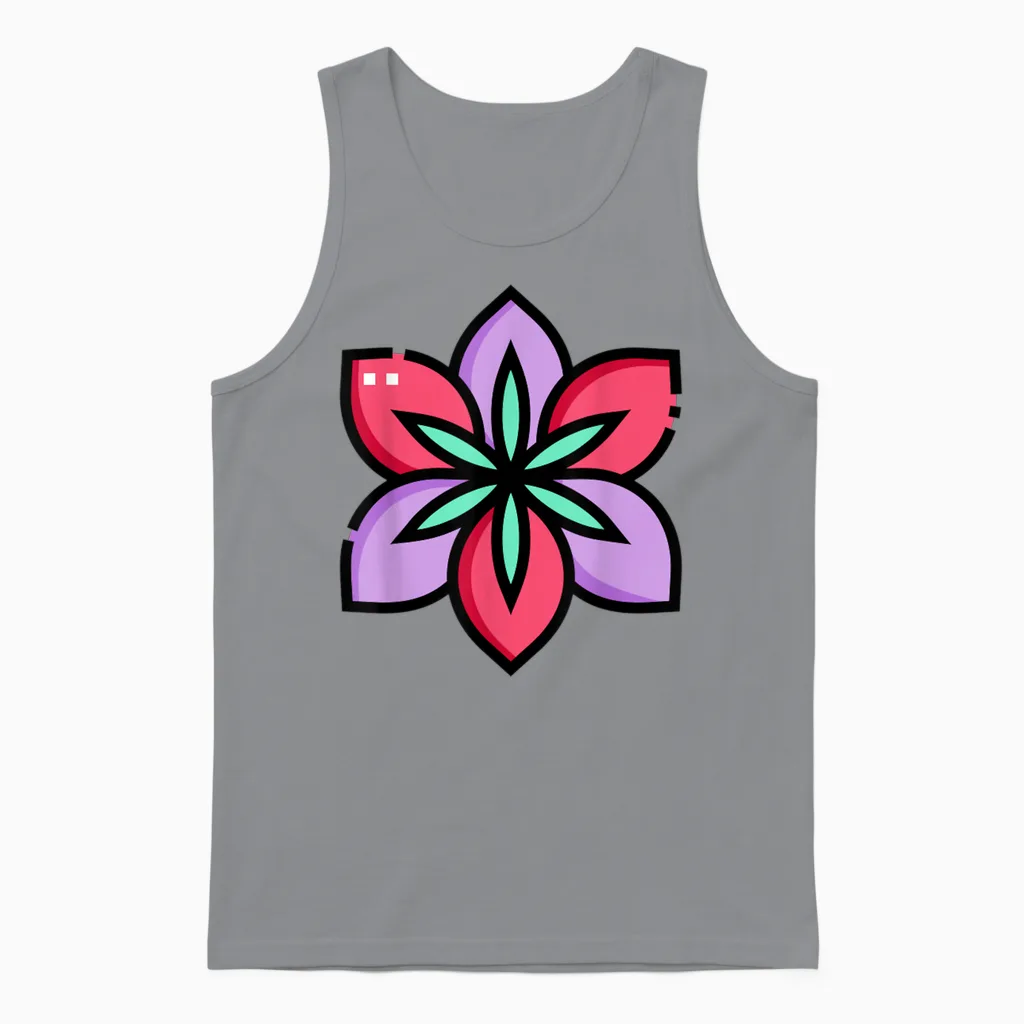 Vraiment Comme Les Fleurs D'amaryllis Belladonna Unisex Tank Top in Sport Grey