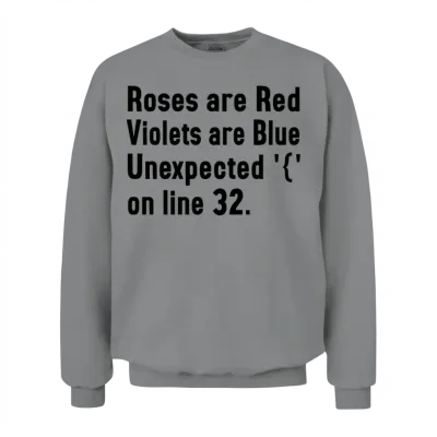 It Humor Design Coding Unisex Sweatshirt - Sport Grey