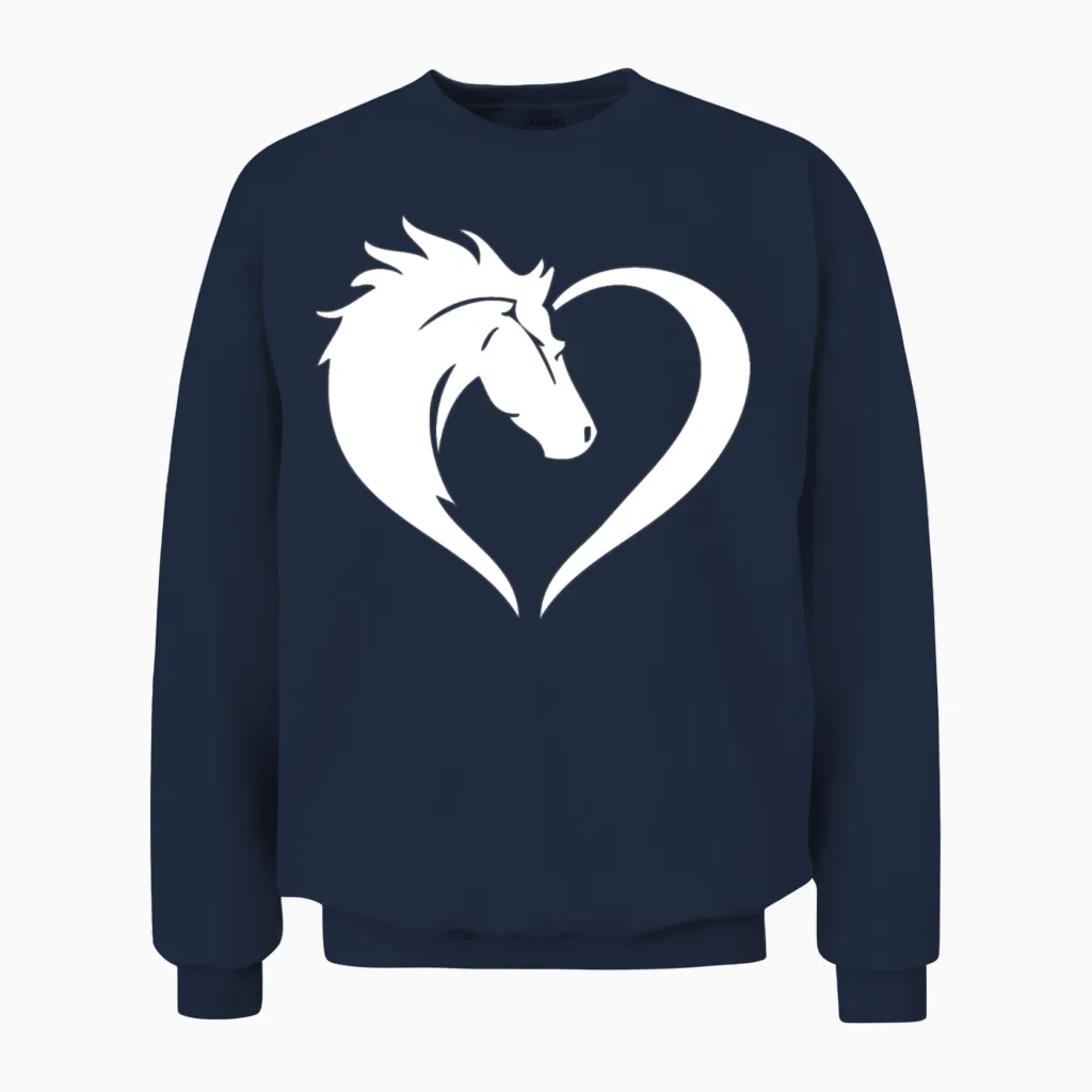 Horse Manure Lovers Unisex Sweatshirt in Navy