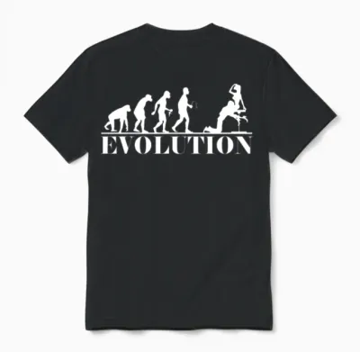Evolution Male Submissive Funny Bdsm Munch Kinky T Unisex T-Shirt - Black