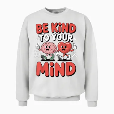 Kids in October We Wear Red Ribbon Week Awareness Cute Unisex Sweatshirt - White