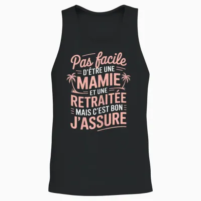 Granny Retired Woman Funny Funny Retirement Gift Unisex Tank Top - Black