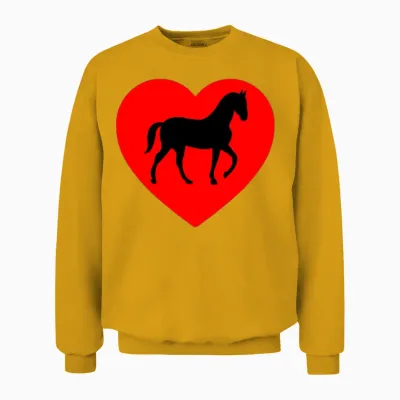 Horses Unisex Sweatshirt - Gold