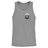 Dog in Pocket Lovers Unisex Tank Top - Sport Grey – 2