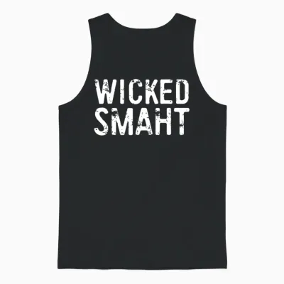 Wicked Smaht Boston Unisex Tank Top - Black