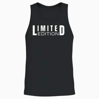 Limited Edition Bold Statement Unisex Tank Top - Black