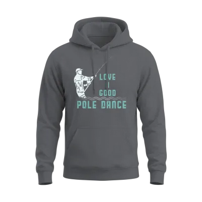 I Love a Good Pole Dance Angel Unisex Hoodie - Charcoal