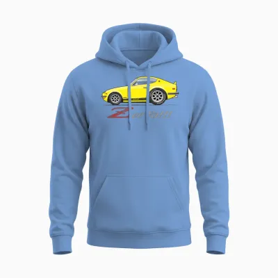 Zee Ya Yellow Unisex Hoodie - Carolina Blue