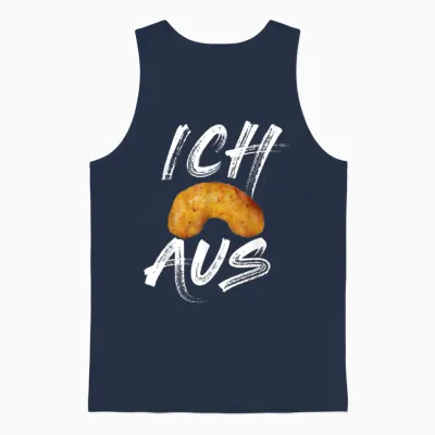 Ich Flip from Peanut Flip Peanut Fischködernuss Unisex Tank Top - Navy