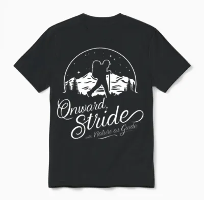 Take a Hike Reach New Height Unisex T-Shirt - Black