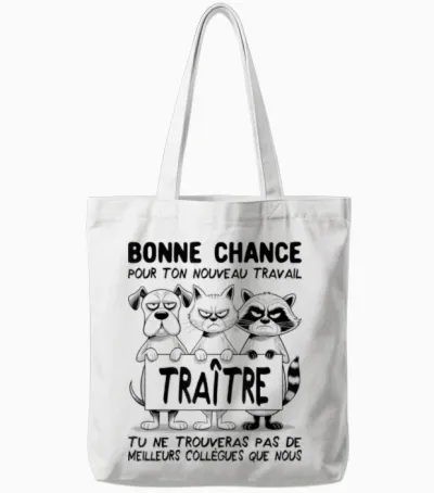 Departure Colleague Work - New Job | Traitor Tote Bags - White