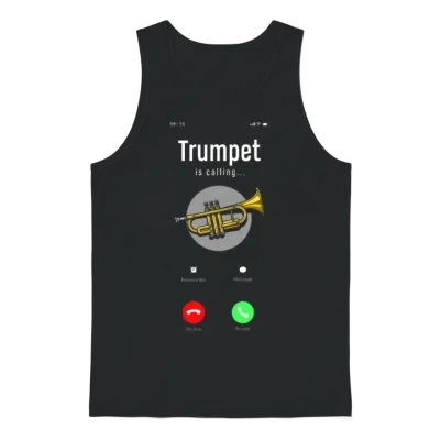 Trumpet Is Calling Funny Trumpet Player Gift Unisex Tank Top - Black