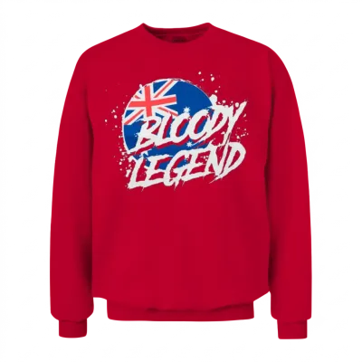 Bloody Legends Australia Unisex Sweatshirt - Red