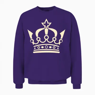 Royal Majesty Crown Unisex Sweatshirt - Purple
