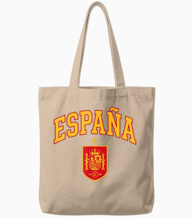 Spanien Wappen Gewölbt Espana Tote Bags in Natural