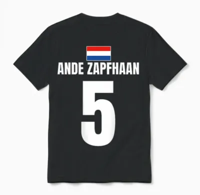Partnerlook Holland Sauf Trikot Mallorca Vatertag Mannschaft Unisex T-Shirt - Black