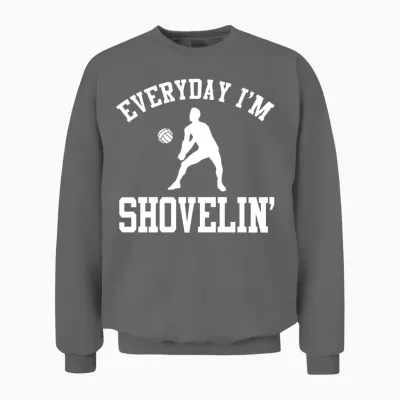 Funny Volleyball Player Unisex Sweatshirt - Graphite Heather