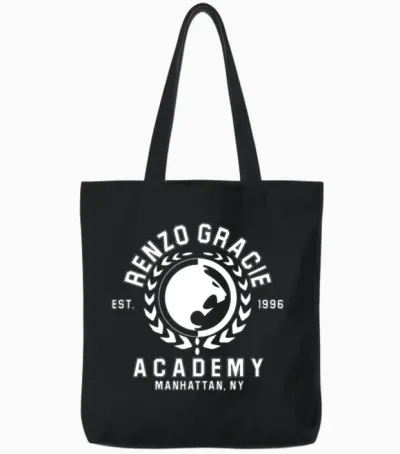 Renzo Gracie Jiu-Jitsu Tote Bags - Black