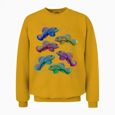 Sea Fish Aquarium Unisex Sweatshirt - Gold