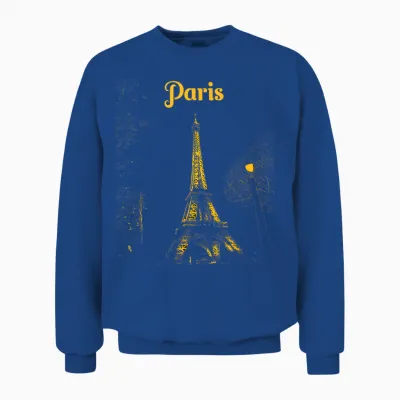 Holidays in Paris, Holidays in France, Eiffel Tower,love Paris Unisex Sweatshirt - Royal