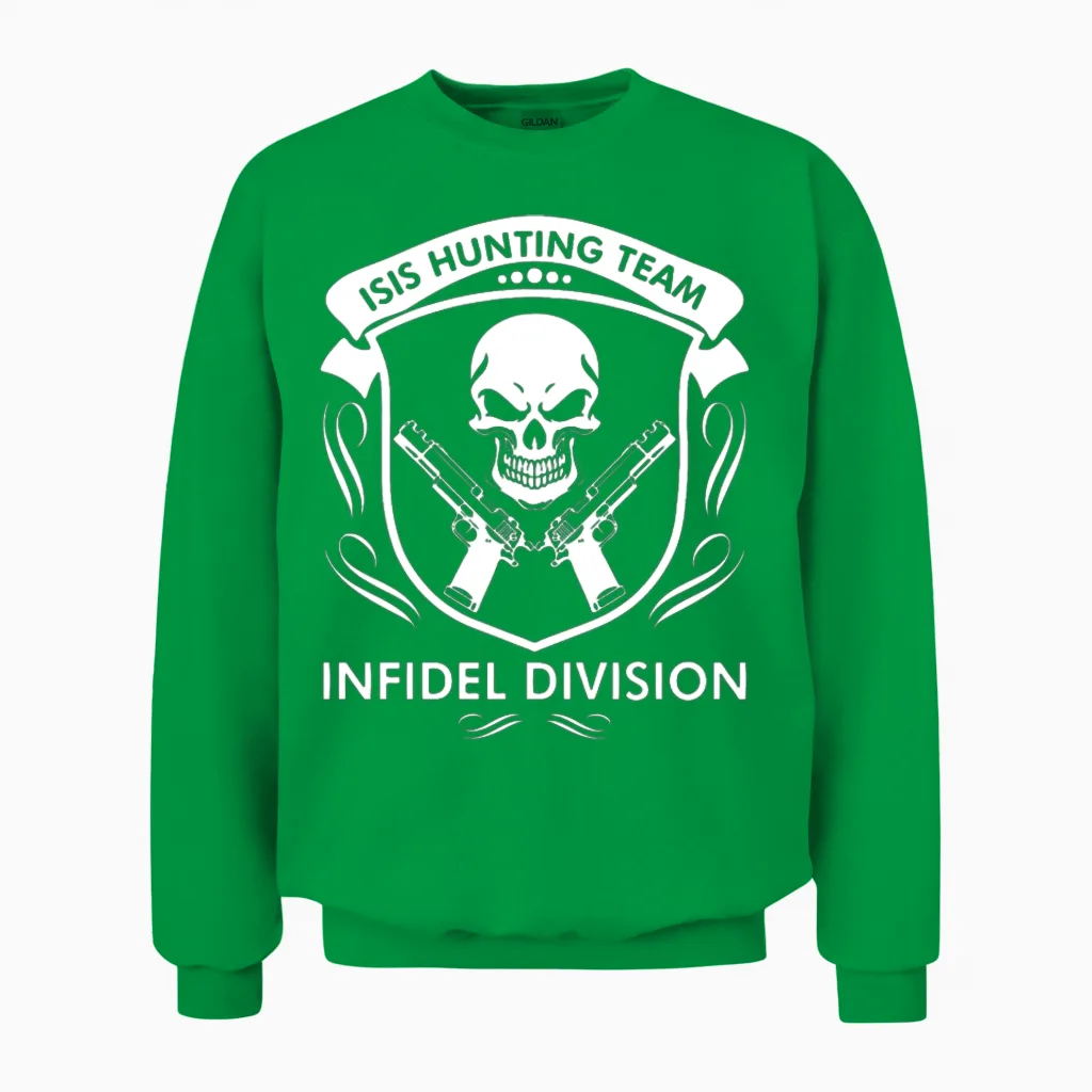 New Design Isis Hunting Team Best Seller Unisex Sweatshirt in Irish Green