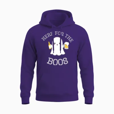 Funny Ghost Unisex Hoodie - Purple