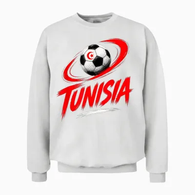 Tunisie Football Vibes été Unisex Sweatshirt - White